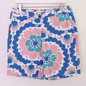 [Boden] Floral Print Classic Chino Cotton Stretch Shorts